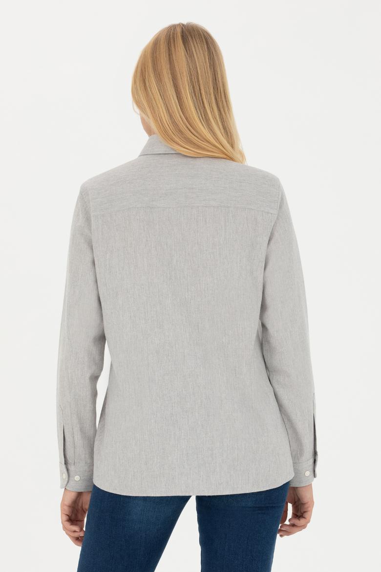 Kadın Taş Uzun Kollu Gömlek - 50277622042