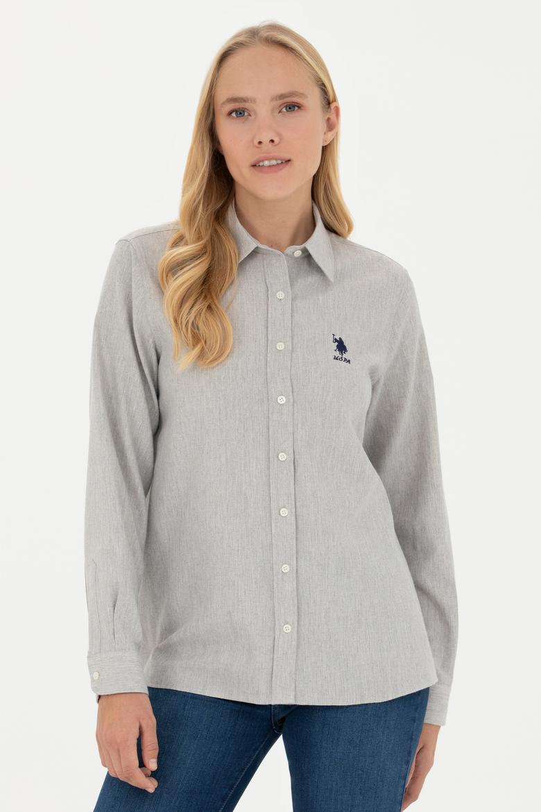 Kadın Taş Uzun Kollu Gömlek