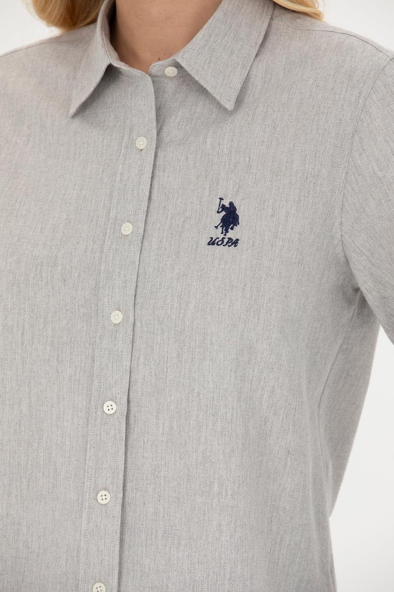 Kadın Taş Uzun Kollu Gömlek - 50277622042