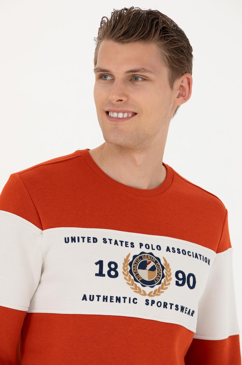 Erkek Kiremit Sweatshirt