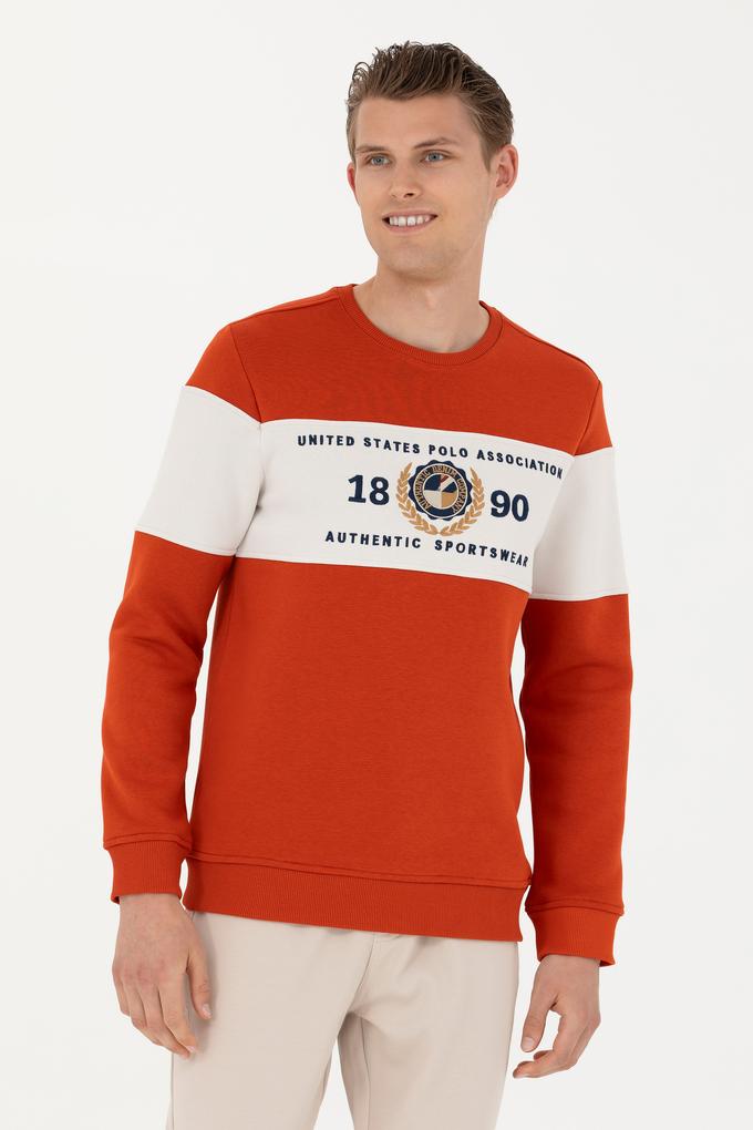 Erkek Kiremit Sweatshirt