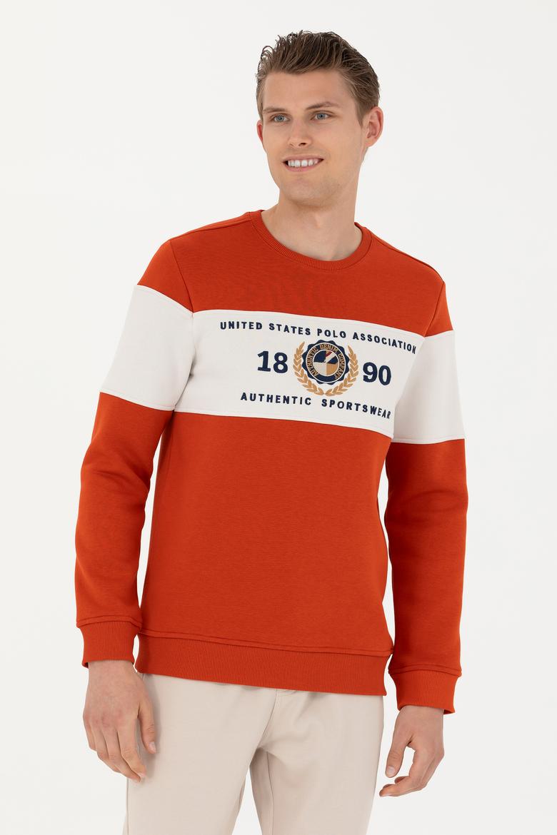 Erkek Kiremit Sweatshirt