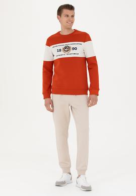 Erkek Kiremit Sweatshirt - 50270792056