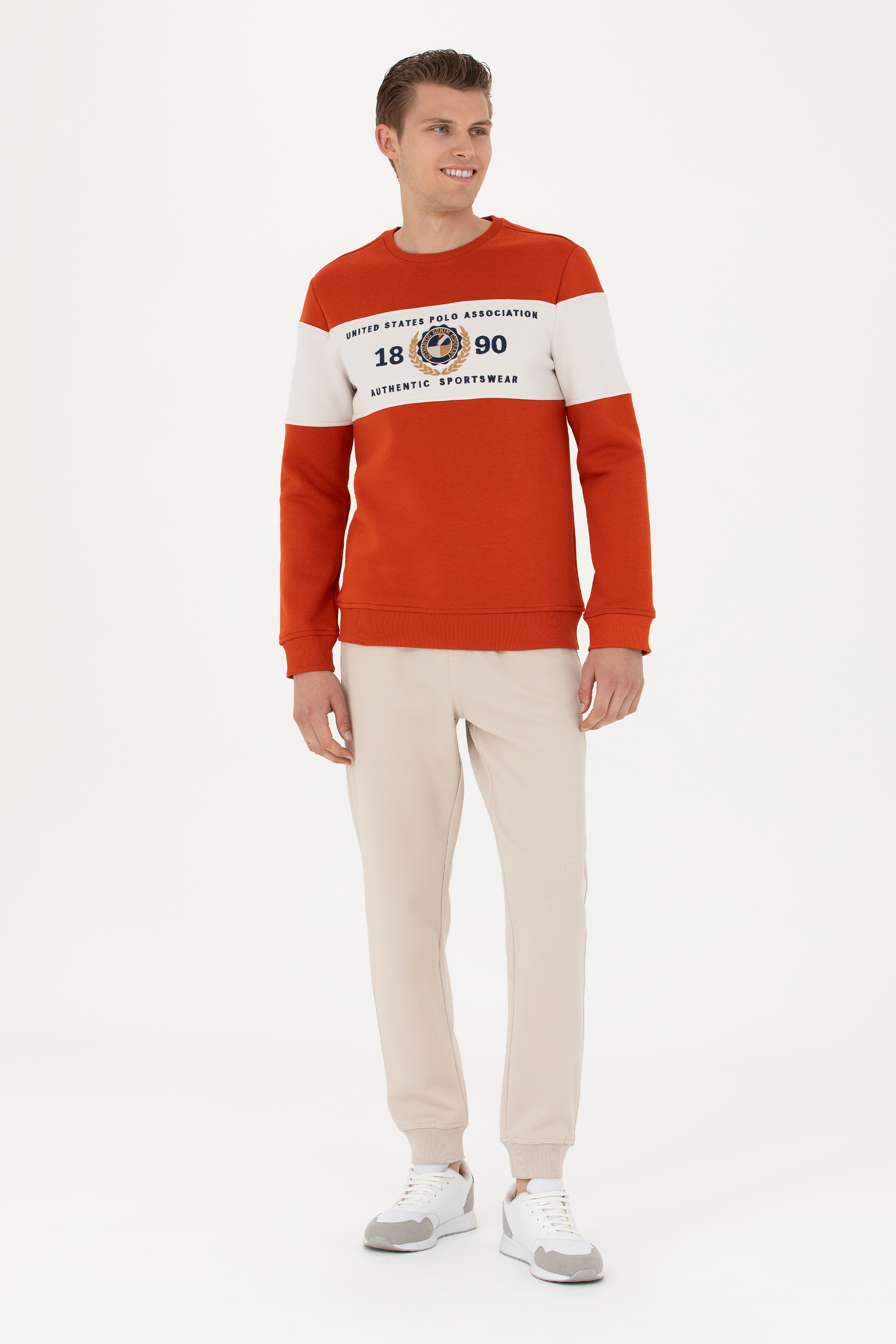 Erkek Kiremit Sweatshirt