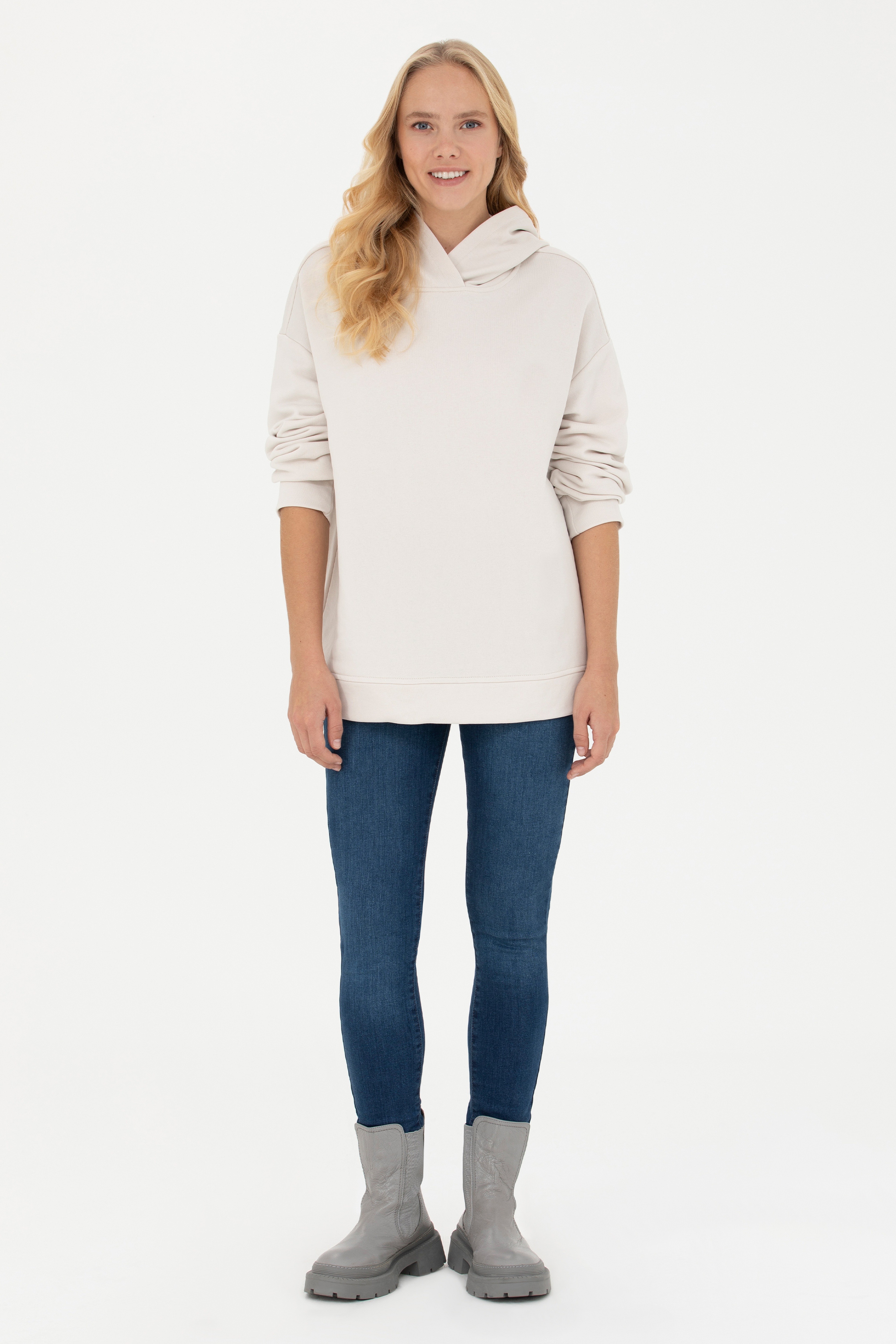 Kadın Taş Sweatshirt - Image 4