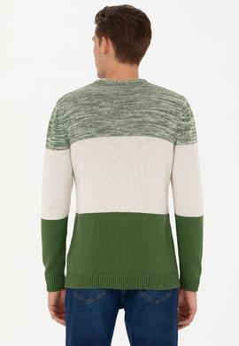 Erkek Yeşil Kazak - 50271007010