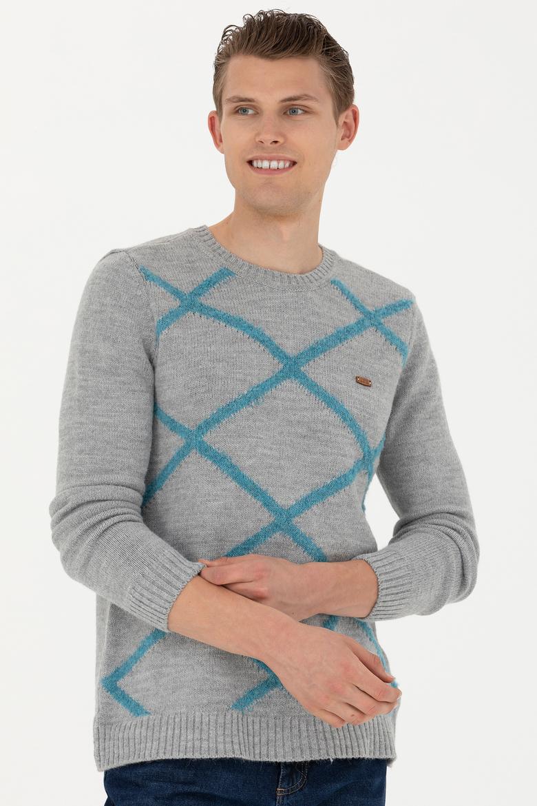 Erkek Gri Melanj Kazak - 50270961001