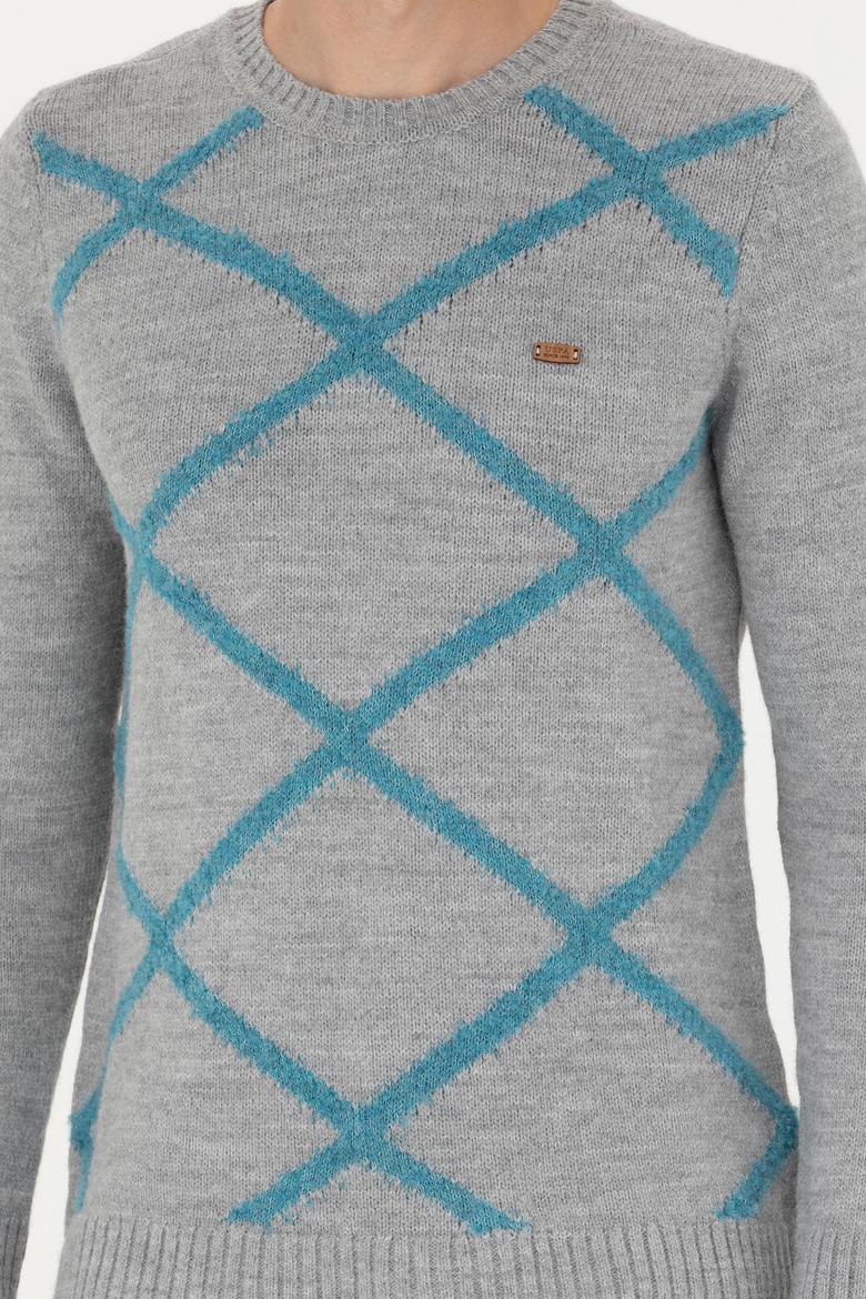 Erkek Gri Melanj Kazak - 50270961001