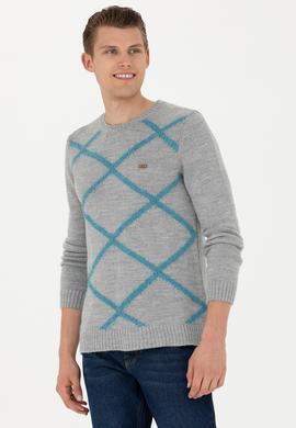 Erkek Gri Melanj Kazak - 50270961001