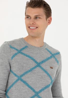 Erkek Gri Melanj Kazak - 50270961001