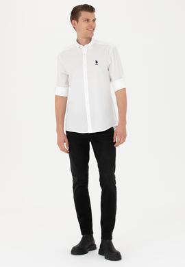 Erkek Beyaz Uzun Kollu Gömlek - 50272713006