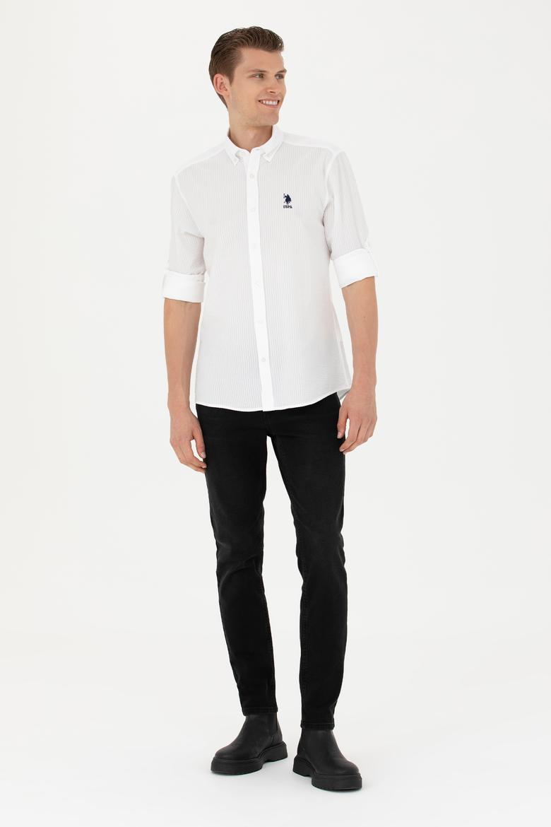 Erkek Beyaz Uzun Kollu Gömlek - 50272713006