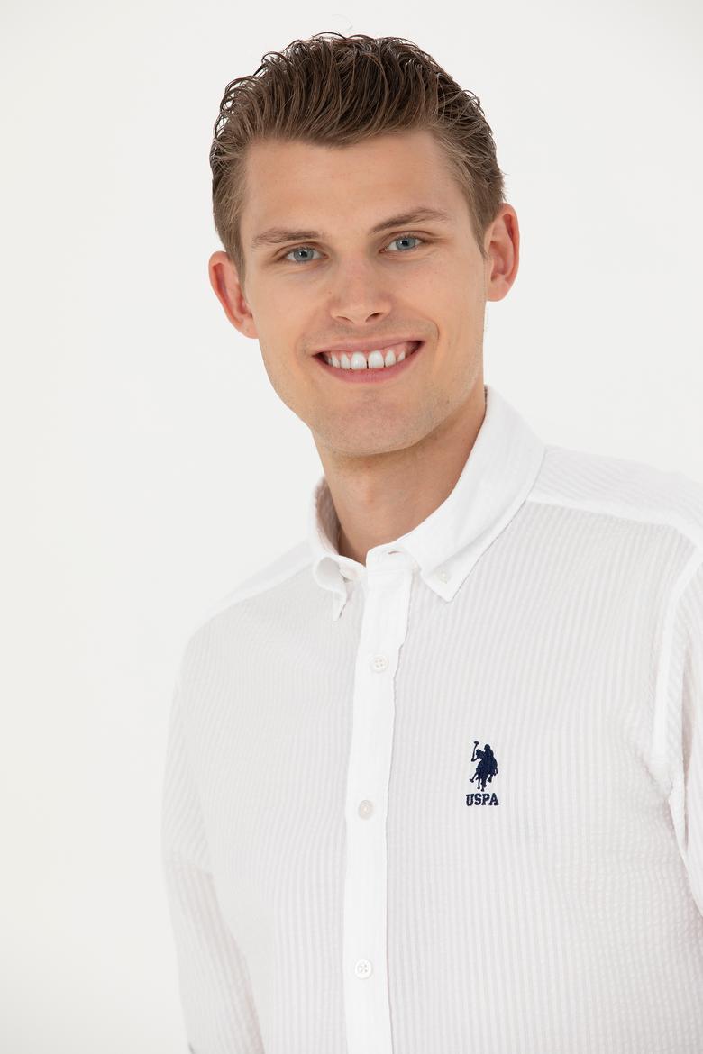 Erkek Beyaz Uzun Kollu Gömlek - 50272713006