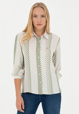 Kadın Taş Uzun Kollu Gömlek - 50271645012