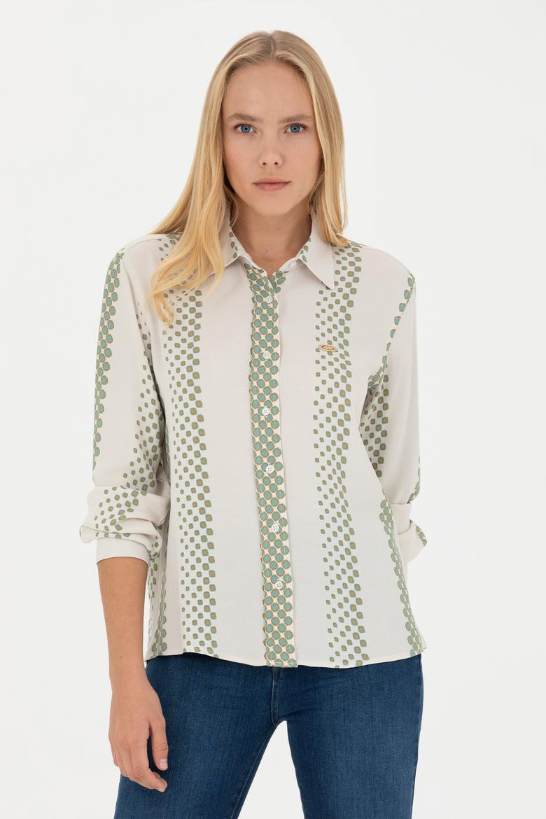 Kadın Taş Uzun Kollu Gömlek