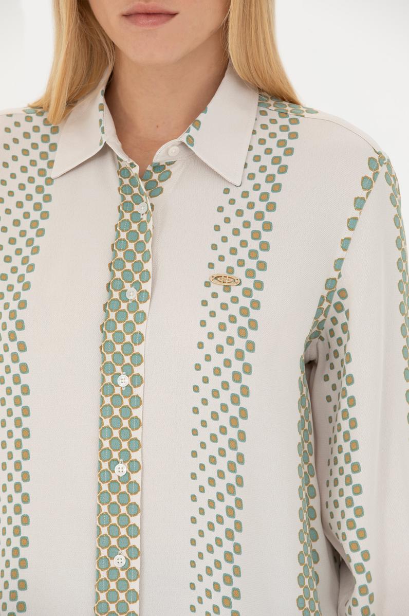 Kadın Taş Uzun Kollu Gömlek