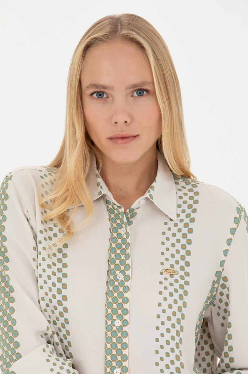 Kadın Taş Uzun Kollu Gömlek