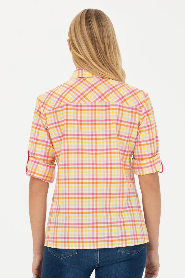 Kadın Pembe Uzun Kollu Gömlek - 50264484002