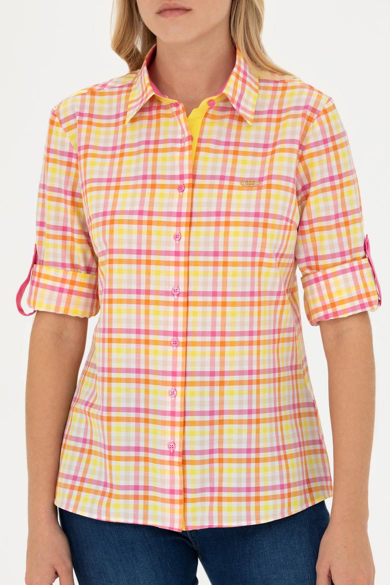 Kadın Pembe Uzun Kollu Gömlek - 50264484002