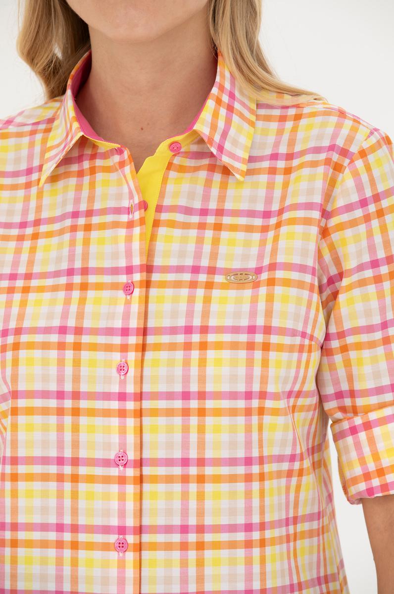 Kadın Pembe Uzun Kollu Gömlek