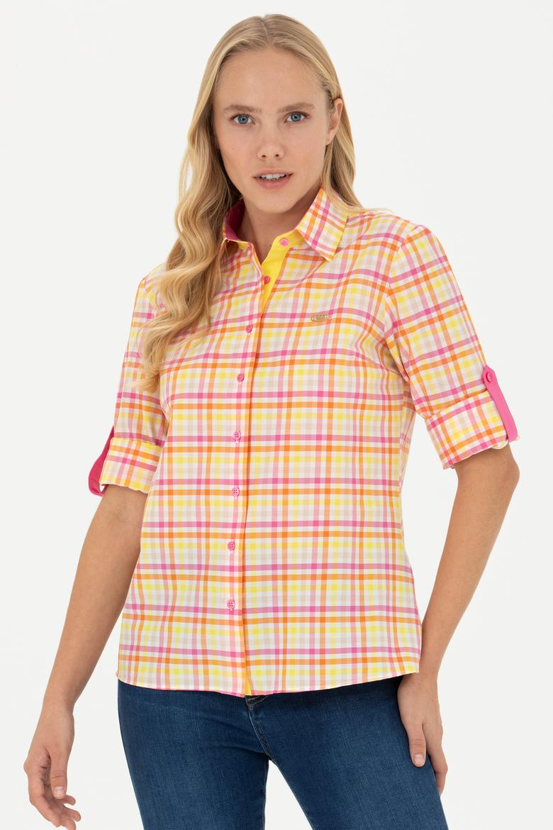 Kadın Pembe Uzun Kollu Gömlek