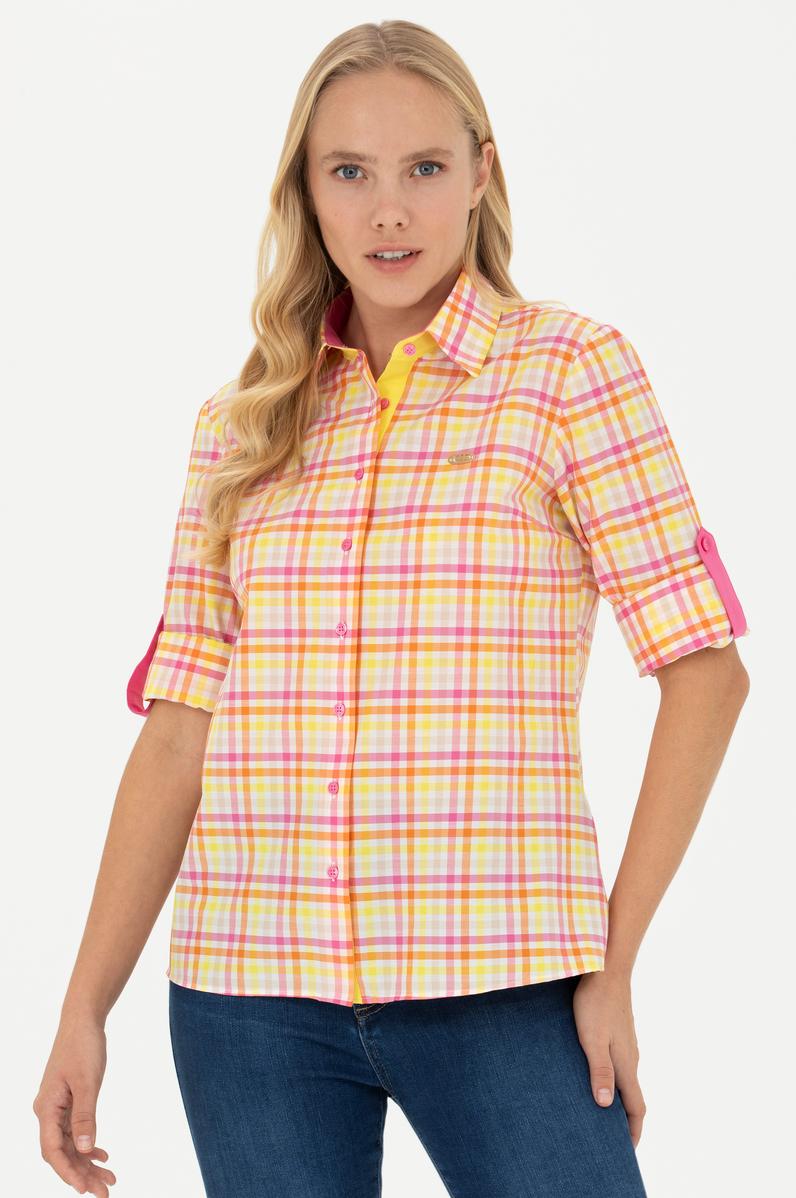 Kadın Pembe Uzun Kollu Gömlek