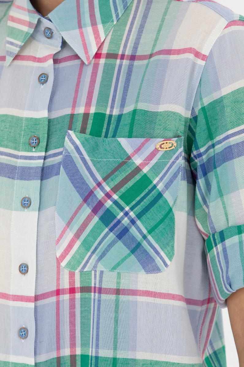 Kadın Mavi Uzun Kollu Gömlek