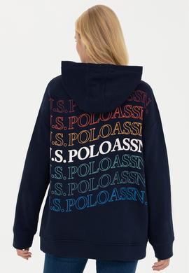 Kadın Lacivert Kapüşonlu Sweatshirt - 50271639020