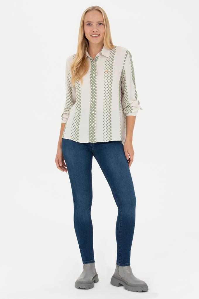 Kadın Koyu Mavi Skinny High Waist Fit Jean Pantolon