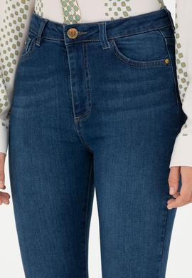 Kadın Koyu Mavi Skinny High Waist Fit Jean Pantolon - 50279989003