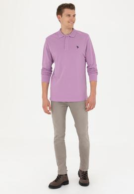 Erkek Lila Basic Sweatshirt - 50269405071