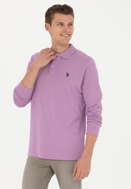 Erkek Lila Basic Sweatshirt - 50269405071