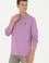 Erkek Lila Basic Sweatshirt