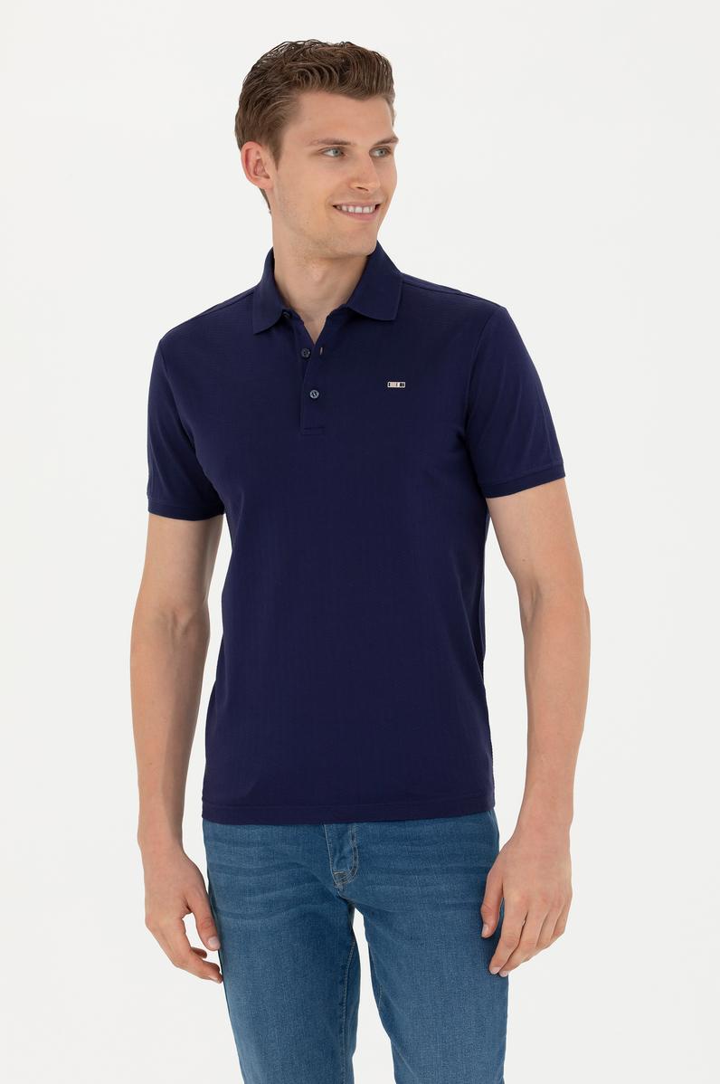 Erkek Lacivert Polo Yaka Tişört