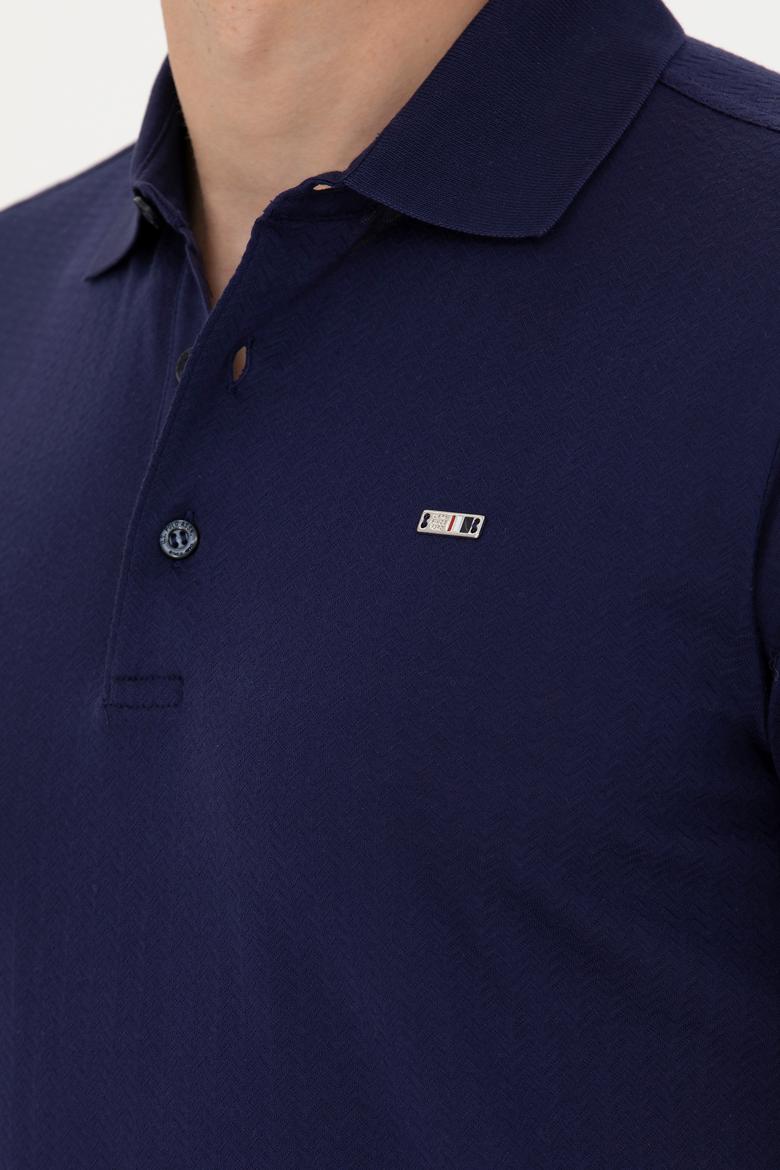 Erkek Lacivert Polo Yaka Tişört - 50263353028