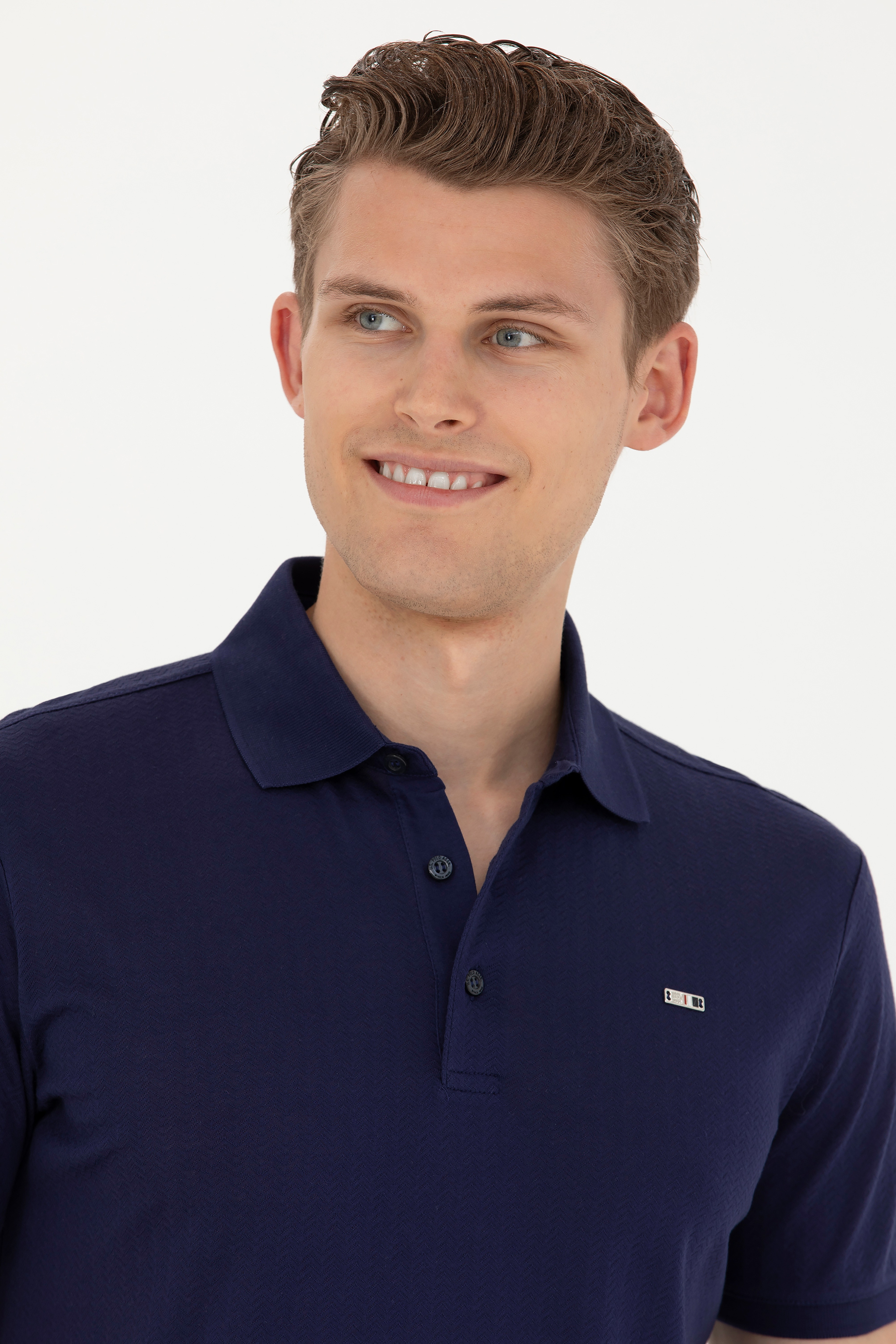 Erkek Lacivert Polo Yaka Tişört - Image 2