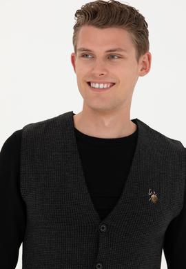 Erkek Siyah Triko Hırka - 50279961010