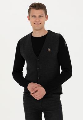 Erkek Siyah Triko Hırka - 50279961010