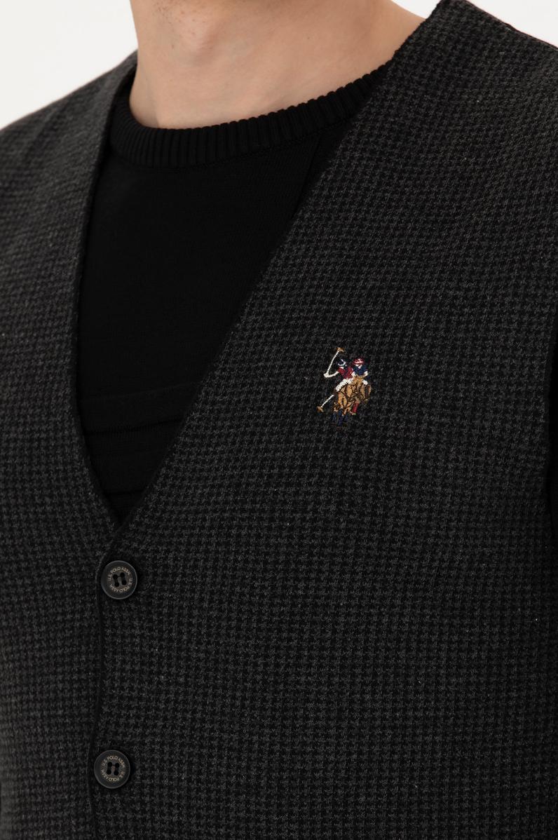 Erkek Siyah Triko Hırka