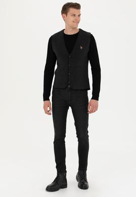 Erkek Siyah Triko Hırka - 50279961010