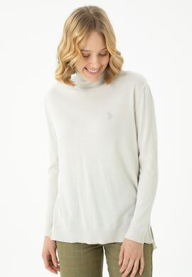 Kadın Taş Balıkçı Yaka Basic Kazak - 50269012070