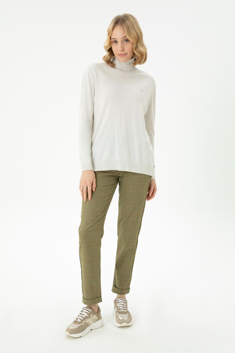 Kadın Taş Balıkçı Yaka Basic Kazak - 50269012070