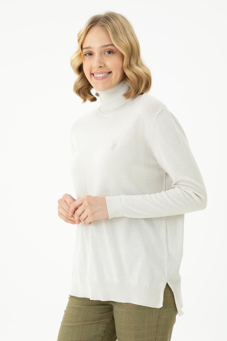 Kadın Taş Balıkçı Yaka Basic Kazak - 50269012070