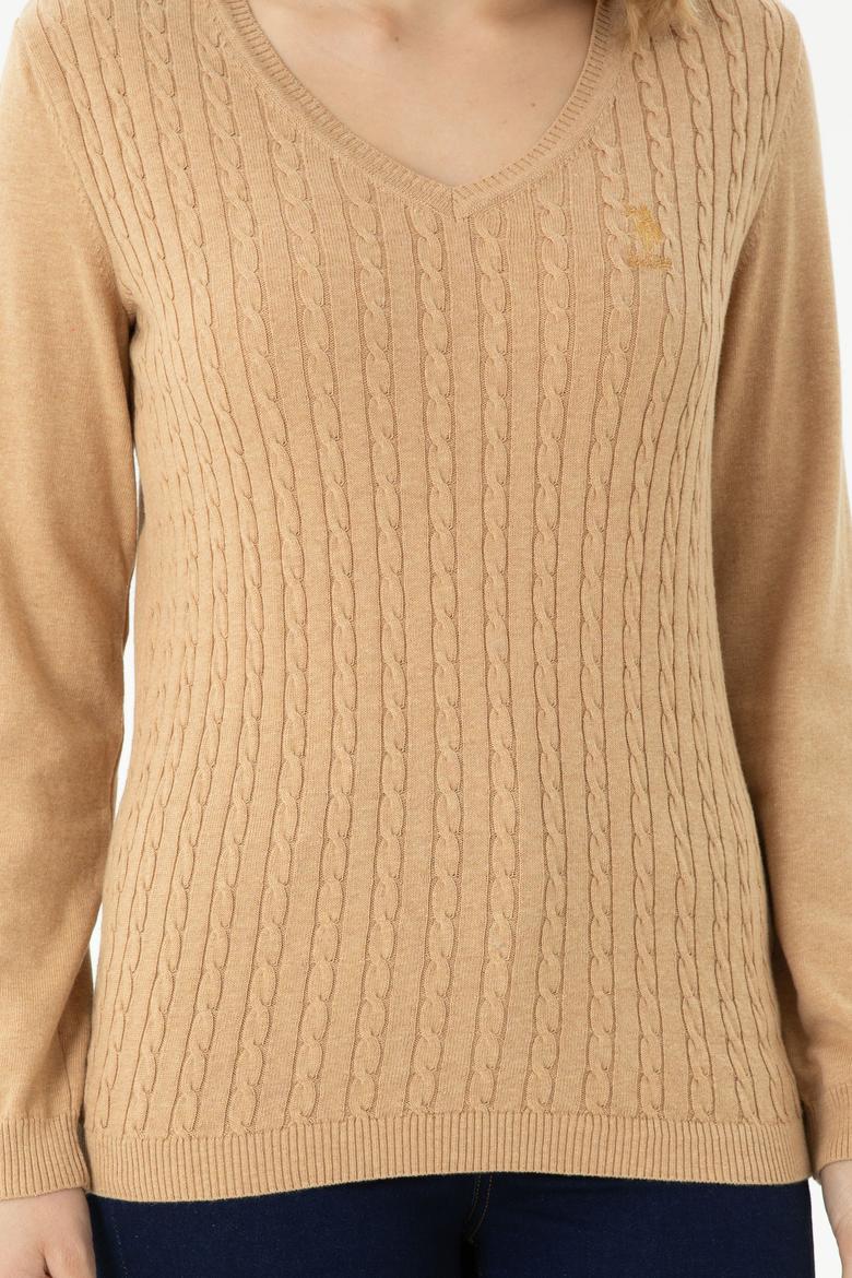 Kadın Kum Melanj Basic Kazak - 50269017044