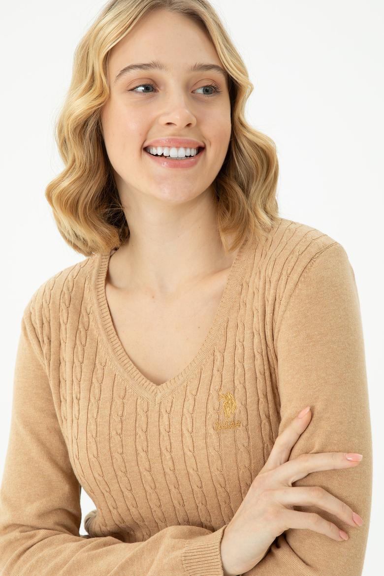 Kadın Kum Melanj Basic Kazak