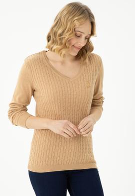 Kadın Kum Melanj Basic Kazak - 50269017044