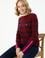 Kadın Bordo Bisiklet Yaka Kazak