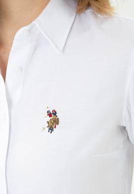 Kadın Beyaz Uzun Kollu Basic Gömlek - 50271935002