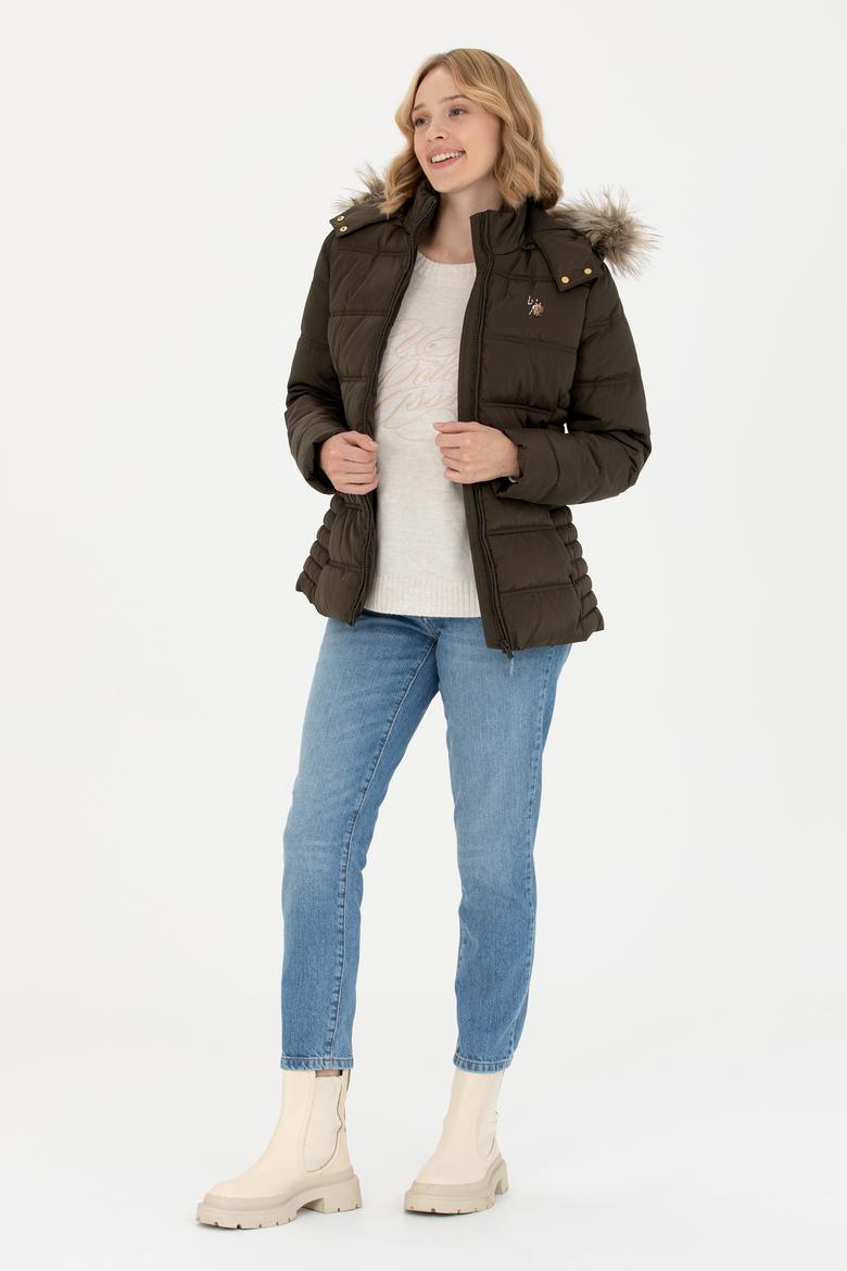 Kadın Açık Haki Mont - 50270658047