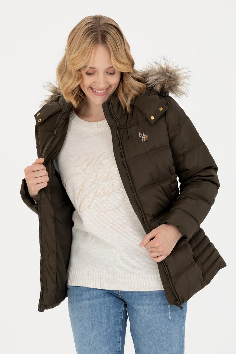 Kadın Açık Haki Mont - 50270658047